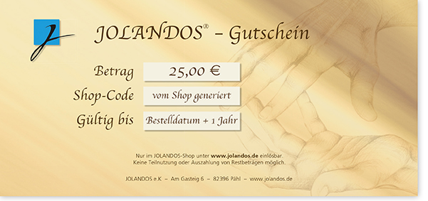 JOLANDOS - Gutschein 25 Euro