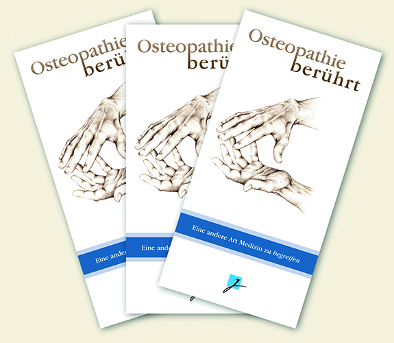 Praxisbroschüre: Osteopathie - neutral (blau-weiß)